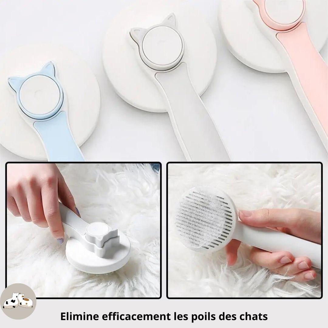 Brosse auto nettoyante pour chat | KittyBrush™ - Des Idées Pour Chat